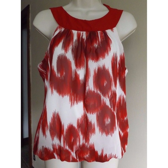 Studio Y Tops - Studio Y Ikat Ink Blot Tank Blouse
